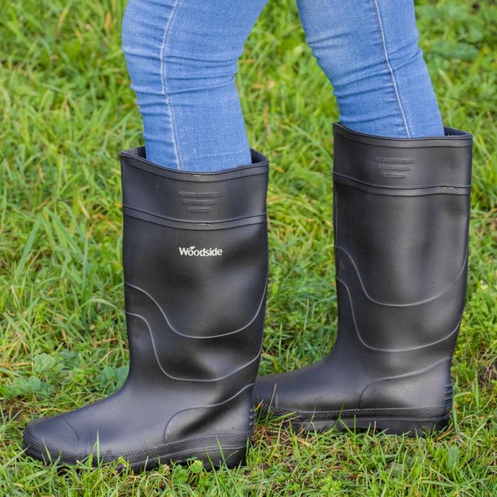 Woodside Waterproof Wellington Garden Muck Field Boots Mens Ladies Wellies