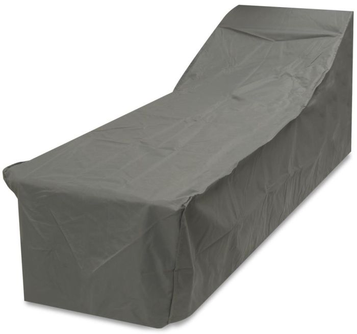 Oxbridge Grey Sun Bed Sun Lounger Waterproof Outdoor Garden Furniture Cover Woodside Products